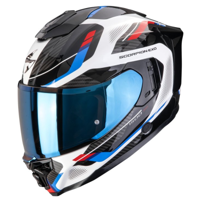 Κράνος μηχανής SCORPION EXO-1500 AIR SLEEK White-Red-Blue Κράνος μηχανής SCORPION EXO-1500 AIR SLEEK White-Red-Blue