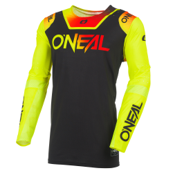 Μπλούζα motocross O'NEAL PRODIGY FIVE SIX V.27 BLACK/NEON YELLOW