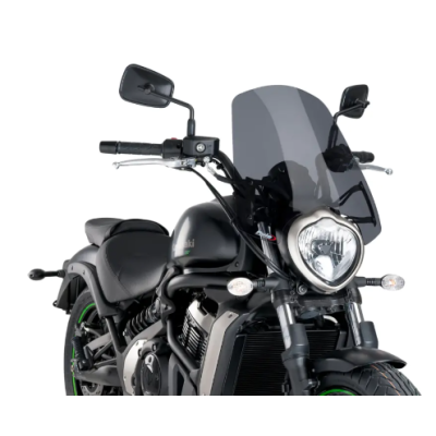 Ζελατίνα μηχανής Puig New Generation Touring Kawasaki Vulcan S 15-25 Dark Smoke