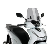 Ζελατίνα μηχανής Puig Trafic Honda Scoopy SH125i 21-26, SH150i 21-25 Smoke