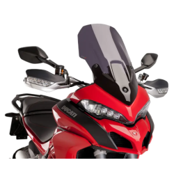 Ζελατίνα μηχανής PUIG Touring Ducati 1200 Multistrada 15-17, 1260 Multistrada 18-20, 950 Multistrada 17-21, Multistrada V2 22-24 Dark smoke