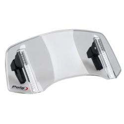 Ζελατίνα μηχανής PUIG clip-on 300x130mm smoke - Ρυθμιζόμενη 