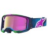 Μάσκα motocross ALPINESTARS VISION 8 MAVEN BLITHE BLUE PUR MIRROR-PINK
