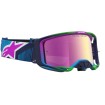 Μάσκα motocross ALPINESTARS VISION 8 MAVEN BLITHE BLUE PUR MIRROR-PINK thumb