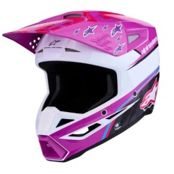 Κράνος motocross ALPINESTARS SM3 FALCON PUR/WHT/PNK Κράνος motocross ALPINESTARS SM3 FALCON PUR/WHT/PNK