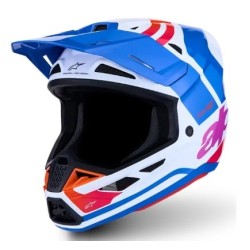 Κράνος motocross ALPINESTARS SM7 CORE WHT/BLU/PNK