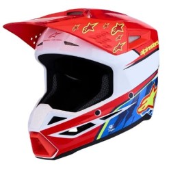 Παιδικό κράνος motocross ALPINESTARS SM3 FALCON RED/WHT/BLU