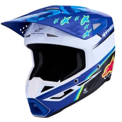 Κράνος motocross ALPINESTARS SM3 FALCON BLU/BLK/PNK