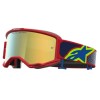 Μάσκα motocross ALPINESTARS VISION 5 DRAG FIRE RED BLU MIRROR-GLD