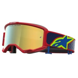 Μάσκα motocross ALPINESTARS VISION 5 DRAG FIRE RED BLU MIRROR-GLD Μάσκα motocross ALPINESTARS VISION 5 DRAG FIRE RED BLU MIRROR-GLD