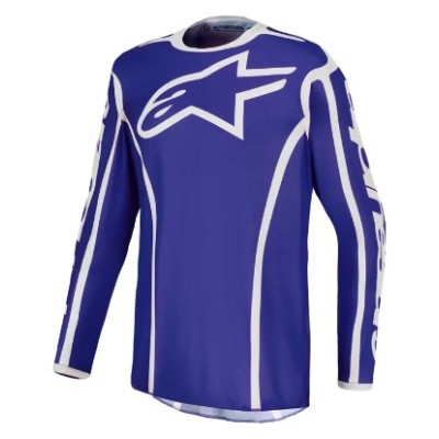 Μπλούζα Motocross Alpinestars FLUID APEX V2 BLUE/WHITE Μπλούζα Motocross Alpinestars FLUID APEX V2 BLUE/WHITE