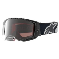 Μάσκα motocross ALPINESTARS SUPERTECH HITEN WHT BLACK MIRROR-SILVER