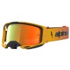 Μάσκα motocross ALPINESTARS VISION 8 AMBER FIRE RED BLK MIRROR-RED