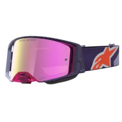 Μάσκα motocross ALPINESTARS SUPERTECH HITEN PUR RED MIRROR-PINK