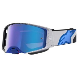 Μάσκα motocross ALPINESTARS SUPERTECH HITEN BLK BLITHE BLU MIRROR-BLUE