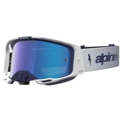 Μάσκα Motocross ALPINESTARS VISION 8 AMBER NVY/WHT/MIRR-BLUE