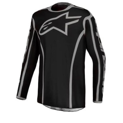 Μπλούζα Motocross ALPINESTARS FLUID APEX V2 BLK/SIL Μπλούζα Motocross ALPINESTARS FLUID APEX V2 BLK/SIL