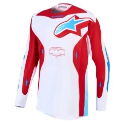 Μπλούζα motocross ALPINESTARS RACER HUNT WHT/RED/BLU