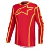 Μπλούζα motocross ALPINESTARS FLUID APEX V2 RED/GLD thumb