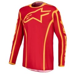 Μπλούζα motocross ALPINESTARS FLUID APEX V2 RED/GLD Μπλούζα motocross ALPINESTARS FLUID APEX V2 RED/GLD
