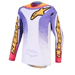 Μπλούζα motocross ALPINESTARS FLUID DRAG LIL/BLU/GLD Μπλούζα motocross ALPINESTARS FLUID DRAG LIL/BLU/GLD