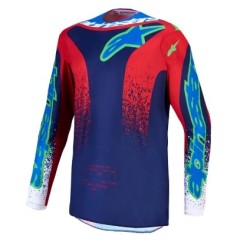 Μπλούζα Motocross ALPINESTARS FLUID DRAG BL/NV/RD/WH Μπλούζα Motocross ALPINESTARS FLUID DRAG BL/NV/RD/WH