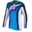 Μπλούζα motocross ALPINESTARS TECHSTAR MAVEN WHITE/BL/GN thumb