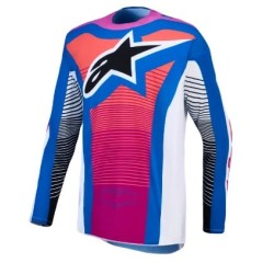 Μπλούζα Motocross ALPINESTARS TECHSTAR MAVEN WHITE/CL/BL