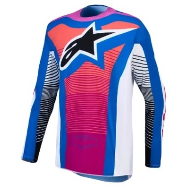Μπλούζα Motocross ALPINESTARS TECHSTAR MAVEN WHITE/CL/BL Μπλούζα Motocross ALPINESTARS TECHSTAR MAVEN WHITE/CL/BL