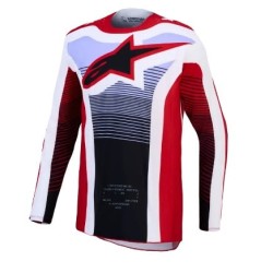 Μπλούζα motocross ALPINESTARS TECHSTAR MAVEN RED/WH/BK