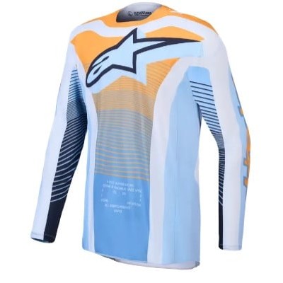 Μπλούζα motocross ALPINESTARS TECHSTAR MAVEN BLU/TNG/BK Μπλούζα motocross ALPINESTARS TECHSTAR MAVEN BLU/TNG/BK