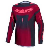 Γυναικεία μπλούζα motocross Alpinestars TECHSTAR SWAN CRIMSON/GY/RD