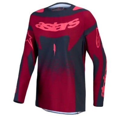 Γυναικεία μπλούζα motocross Alpinestars TECHSTAR SWAN CRIMSON/GY/RD