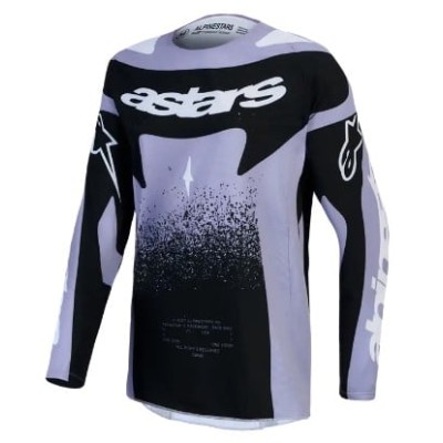 Γυναικεία μπλούζα motocross Alpinestars TECHSTAR SWAN VIO/BK