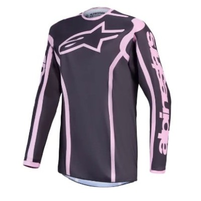 Γυναικεία μπλούζα motocross Alpinestars FLUID APEX V2 GRAY/PINK