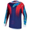 Παιδική μπλούζα motocross Alpinestars FLUID DRAG BL/NV/RD/WH