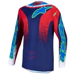 Παιδική μπλούζα motocross Alpinestars FLUID DRAG BL/NV/RD/WH