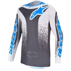 Παιδική μπλούζα motocross Alpinestars FLUID DRAG GRY/LIL/BL