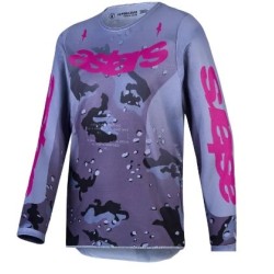 Παιδική μπλούζα motocross Alpinestars FLUID LONE GY/CAMO/PU