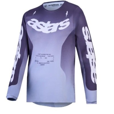 Παιδική μπλούζα motocross Alpinestars FLUID AMBER GRY/LIL