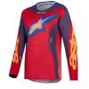 Παιδική μπλούζα motocross Alpinestars FLUID HUNT RED/CORAL