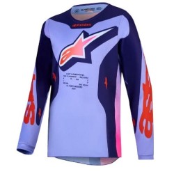 Παιδική μπλούζα motocross Alpinestars FLUID HUNT PUR/PNK
