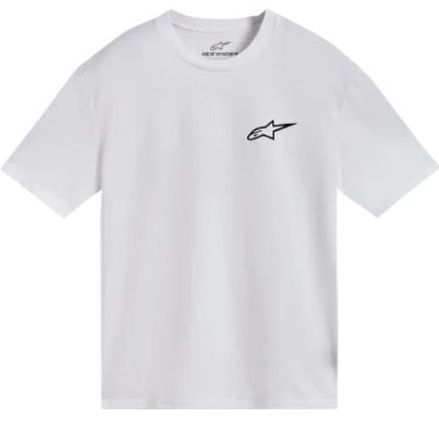 Κοντομάνικο μπλουζάκι ALPINESTARS CSF COMBO BACK WHITE/BLACK