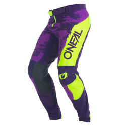 Παντελόνι motocross O'NEAL MAYHEM PAINT PURPLE/NEON YELLOW V.27