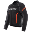 Υφασμάτινο μπουφάν μηχανής DAINESE AIR FRAME 3 TEX Black/Red/Red-Fluo thumb