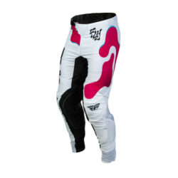 Μοτοκρός παντελόνι FLY RACING Lite Vibe Pants - Λευκό/Ροζ/Μπλε