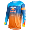 Μπλούζα Motocross KINI RED BULL RALLYE 1.0 ΜΠΛΕ/ΠΟΡΤΟΚΑΛΙ