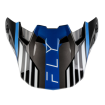 Γείσο για κράνος FLY RACING Formula CC Strike Peak - Μαύρο/Μπλε/Γκρι/Λευκό thumb