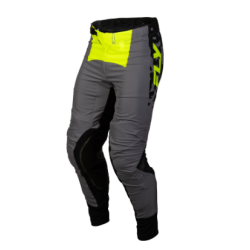 Μοτοκρός παντελόνι FLY RACING Lite Flake - Γκρι/Hi-Vis/Μαύρο