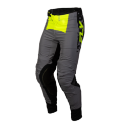 Παιδικό παντελόνι motocross FLY RACING Lite Flake - Γκρι/Hi-Vis/Μαύρο